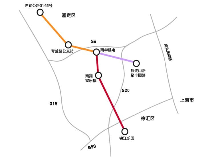 南华机电班车路线图